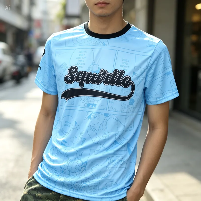 Playera full print de Squirtle